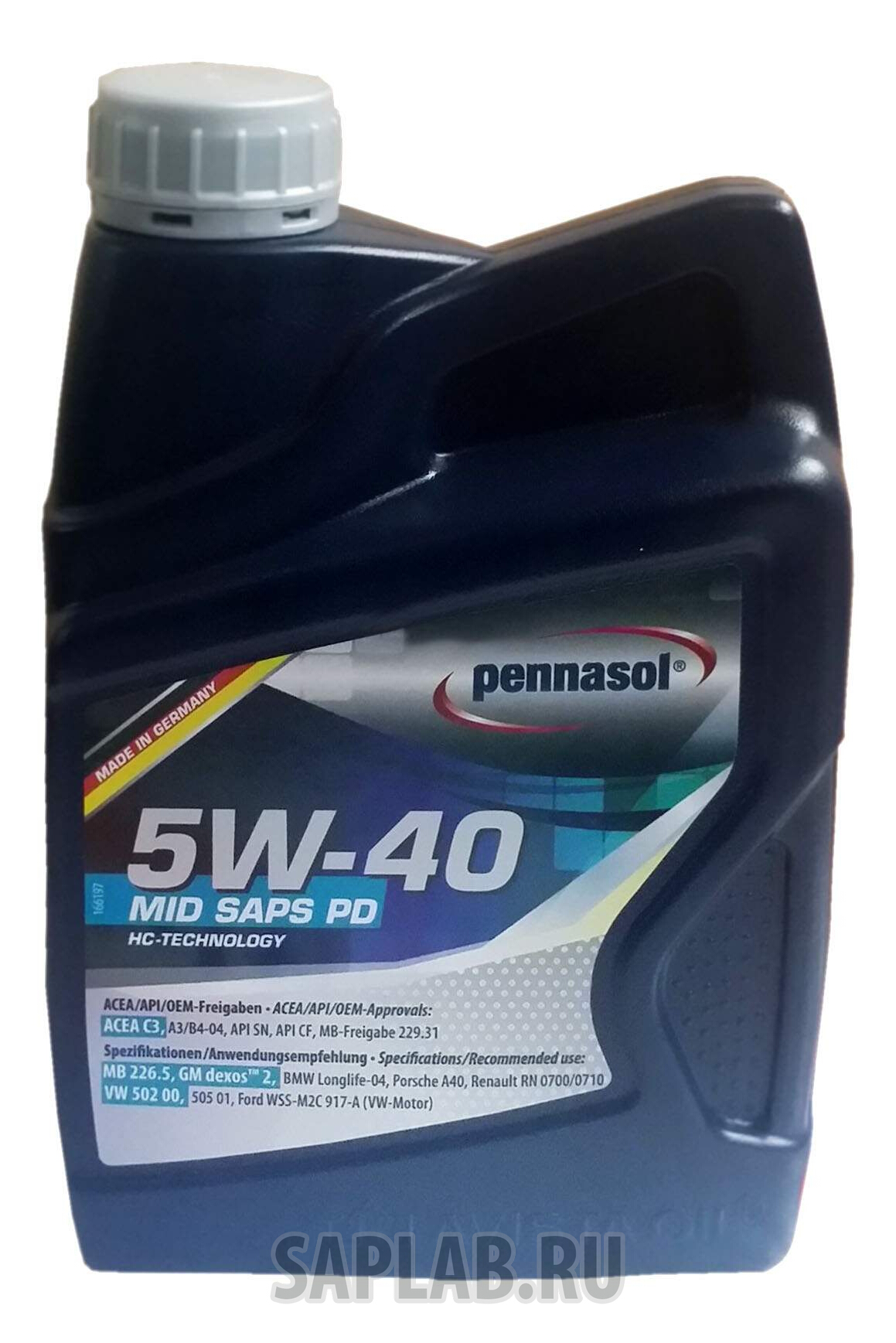 Купить запчасть PENNASOL - 164320 Моторное масло Pennasol MID Saps PD SAE 5W-40 1л