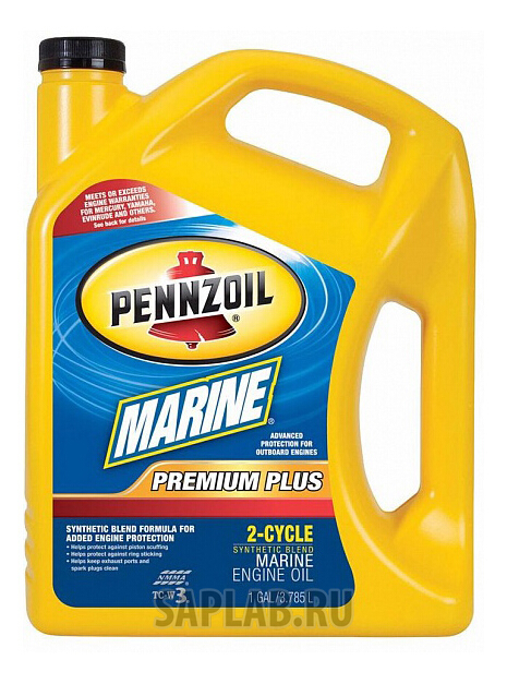 Купить запчасть PENNZOIL - 550022757 Моторное масло Pennzoil Marine Premium Plus 2-Cycle 5W-20 3,785л