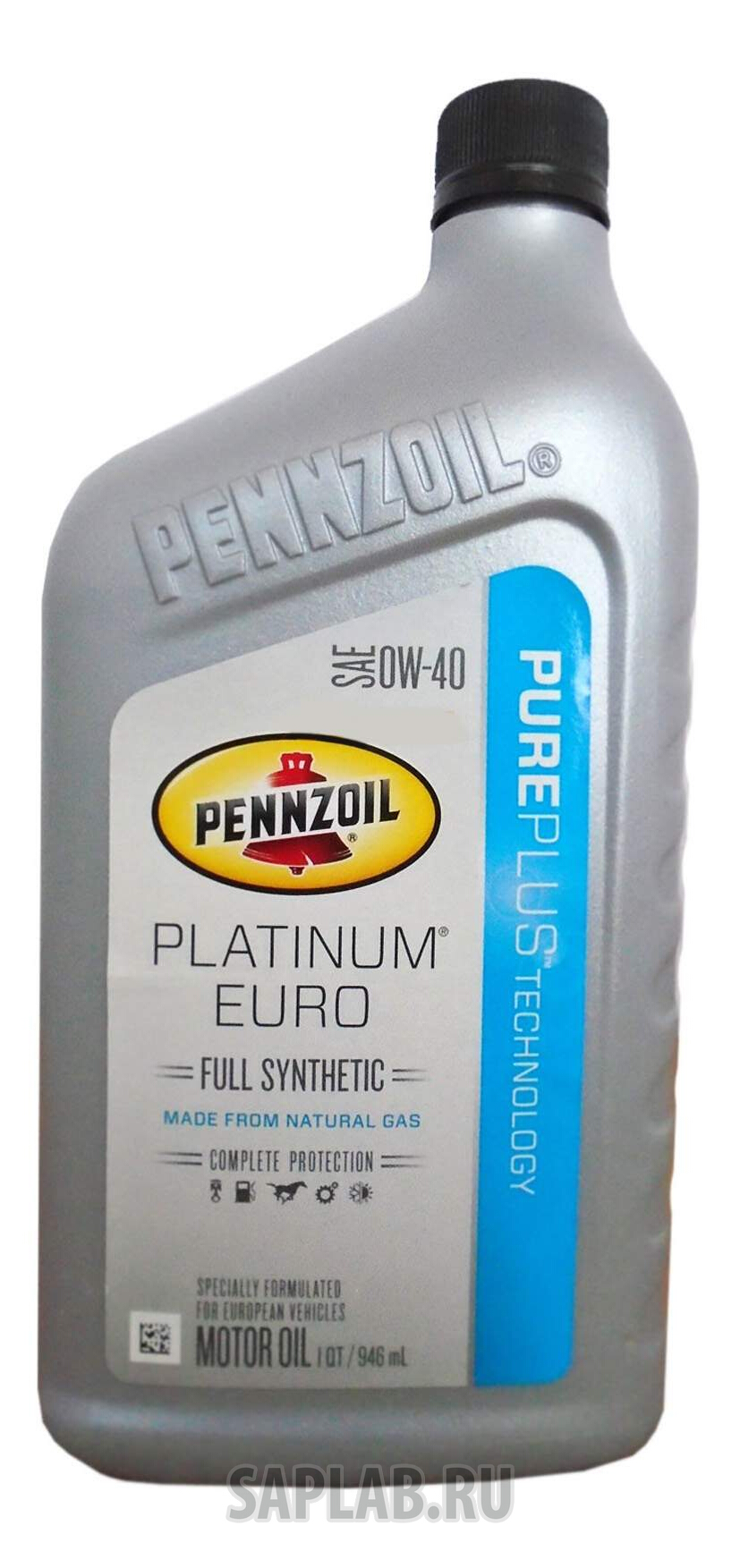 Купить запчасть PENNZOIL - 550036272 Моторное масло Pennzoil Platinum Euro 0w-40 0,946л