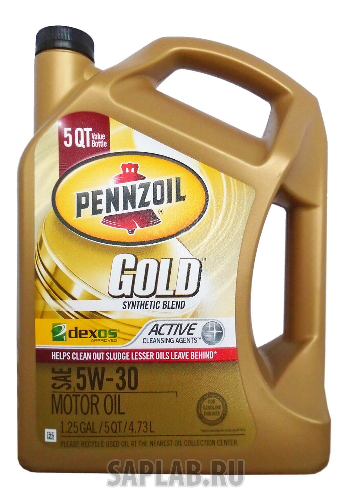 Купить запчасть PENNZOIL - 550038042 Моторное масло Pennzoil Gold Synthetic Blend SAE 5W-30 4,73л