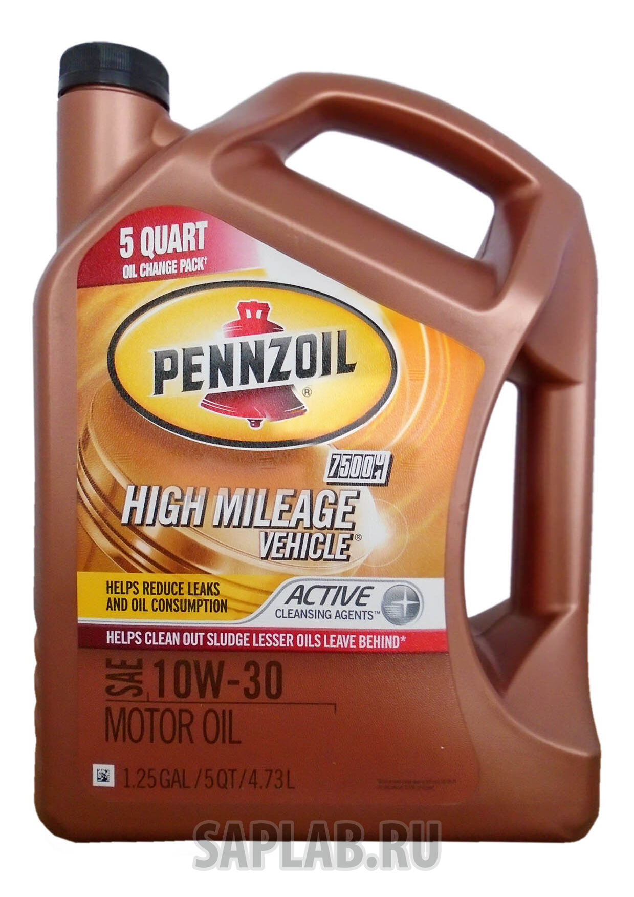 Купить запчасть PENNZOIL - 550038202 Моторное масло Pennzoil High Mileage Vehicle SAE 10W-30 4,73л