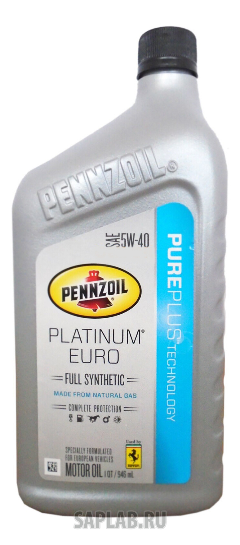 Купить запчасть PENNZOIL - 550040834 Моторное масло Pennzoil Platinum Euro 5w-40 0,946л