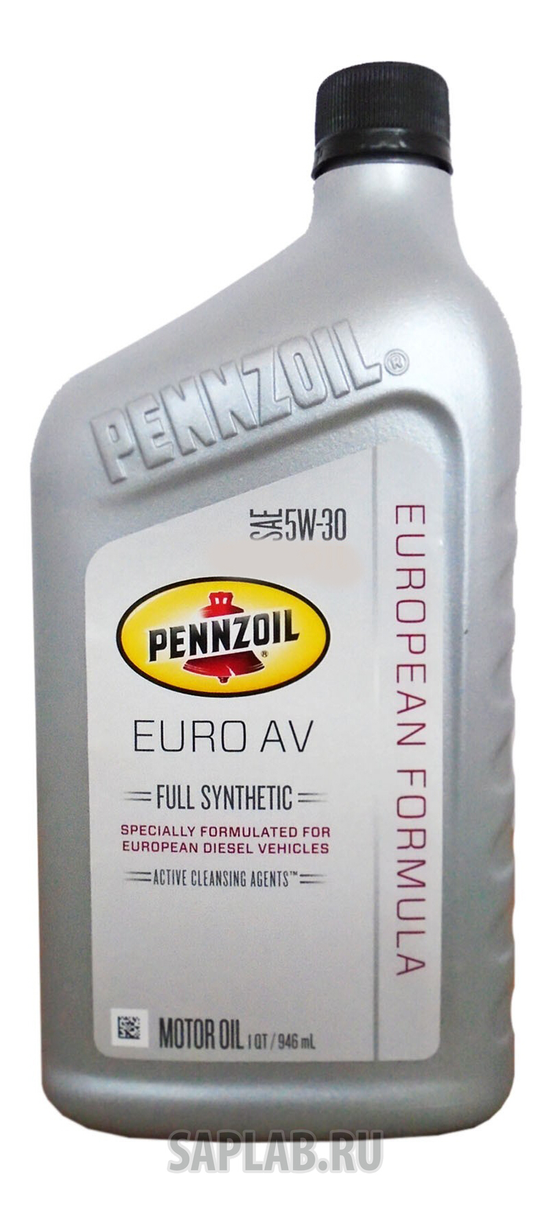 Купить запчасть PENNZOIL - 550040835 Моторное масло Pennzoil Euro AV Full Synthetic Motor Oil SAE 5W-30 0,946л