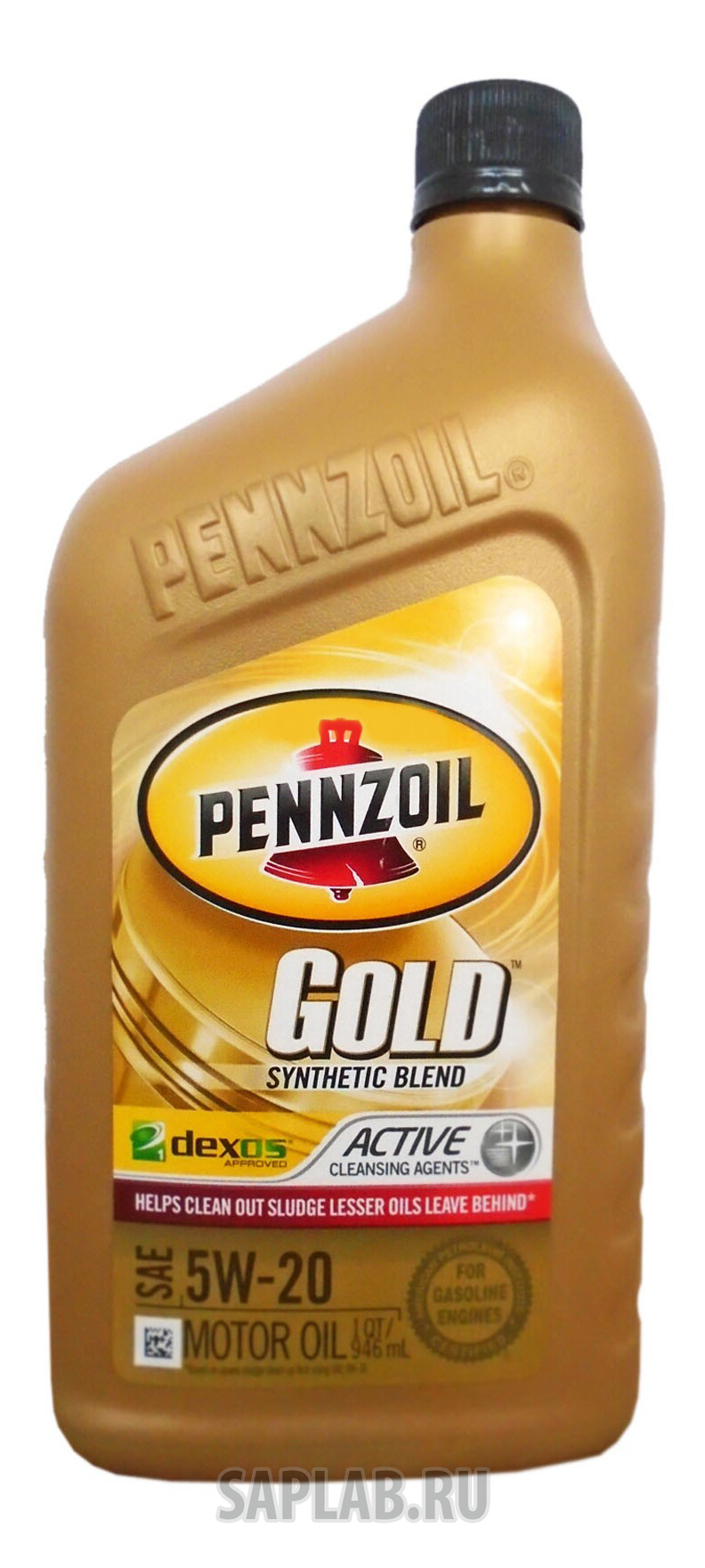 Купить запчасть PENNZOIL - 550041362 Моторное масло Pennzoil Gold Synthetic Blend SAE 5W-20 0,946л