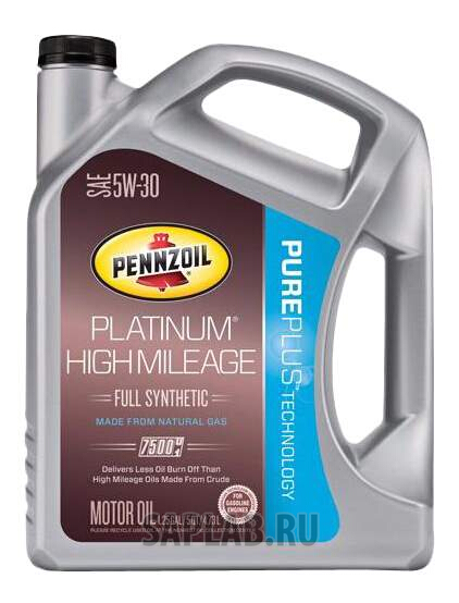 Купить запчасть PENNZOIL - 550042726 Моторное масло Pennzoil Platinum High Mileage Vehicle 5W-30 4,73л