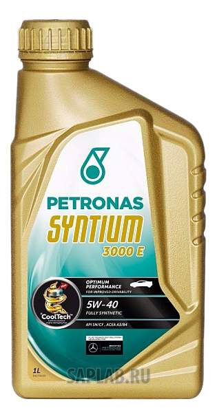 Купить запчасть PETRONAS - 18051619 Моторное масло Petronas Syntium 3000 E 5W-40 1л