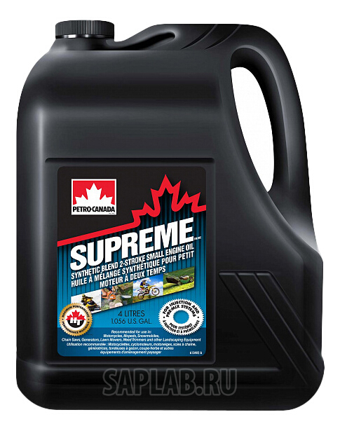 Купить запчасть PETRO-CANADA - TWOSTRC16 Моторное масло Petro-canada Supreme Synthetic Blend 2-Stroke Small Engine 5W-30 4л