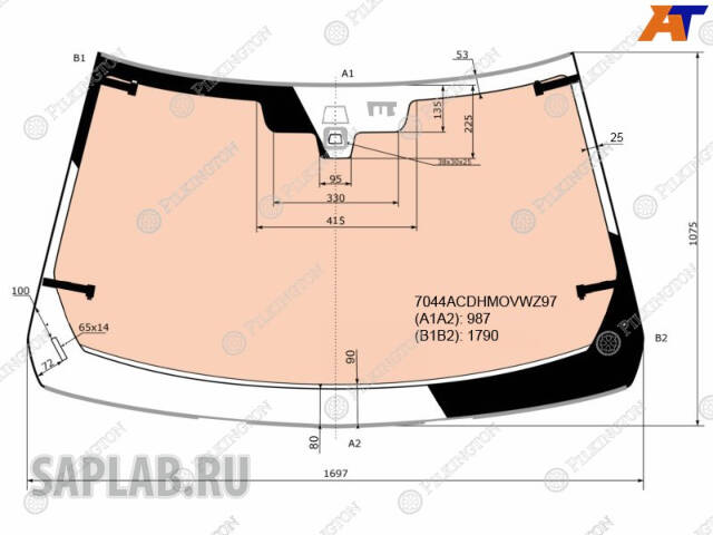 Купить запчасть PILKINGTON - 7044ACDHMOVWZ97 Автостекло 7044ACDHMOVWZ97 на RANGE ROVER (3/5D) [Атерм.+ДД/ДЗ+Обогр.полный+без пятака] (2015-) //EURO: 7044ACDHMOVWZ97 ветровое стекло