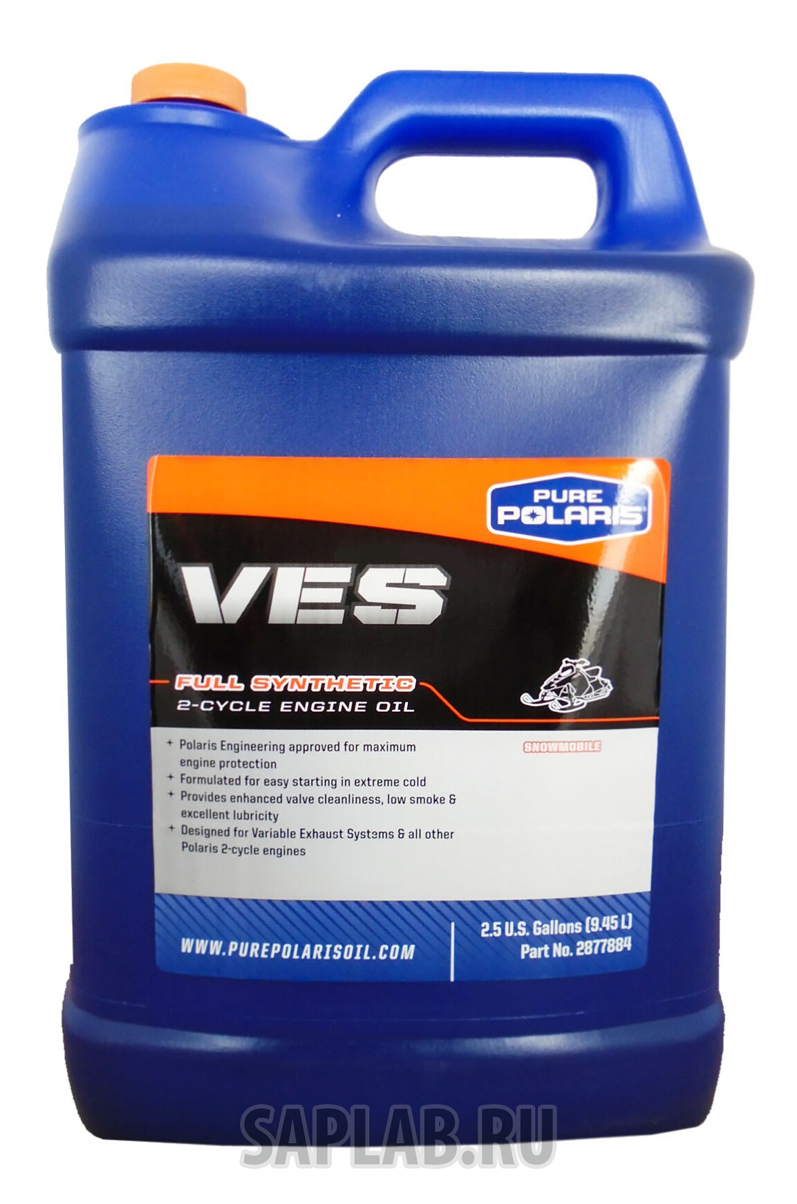 Купить запчасть POLARIS - 2877884 Моторное масло Polaris Ves Full Synthetic 2-Cycle Engine Oil 5W-30 9,45л