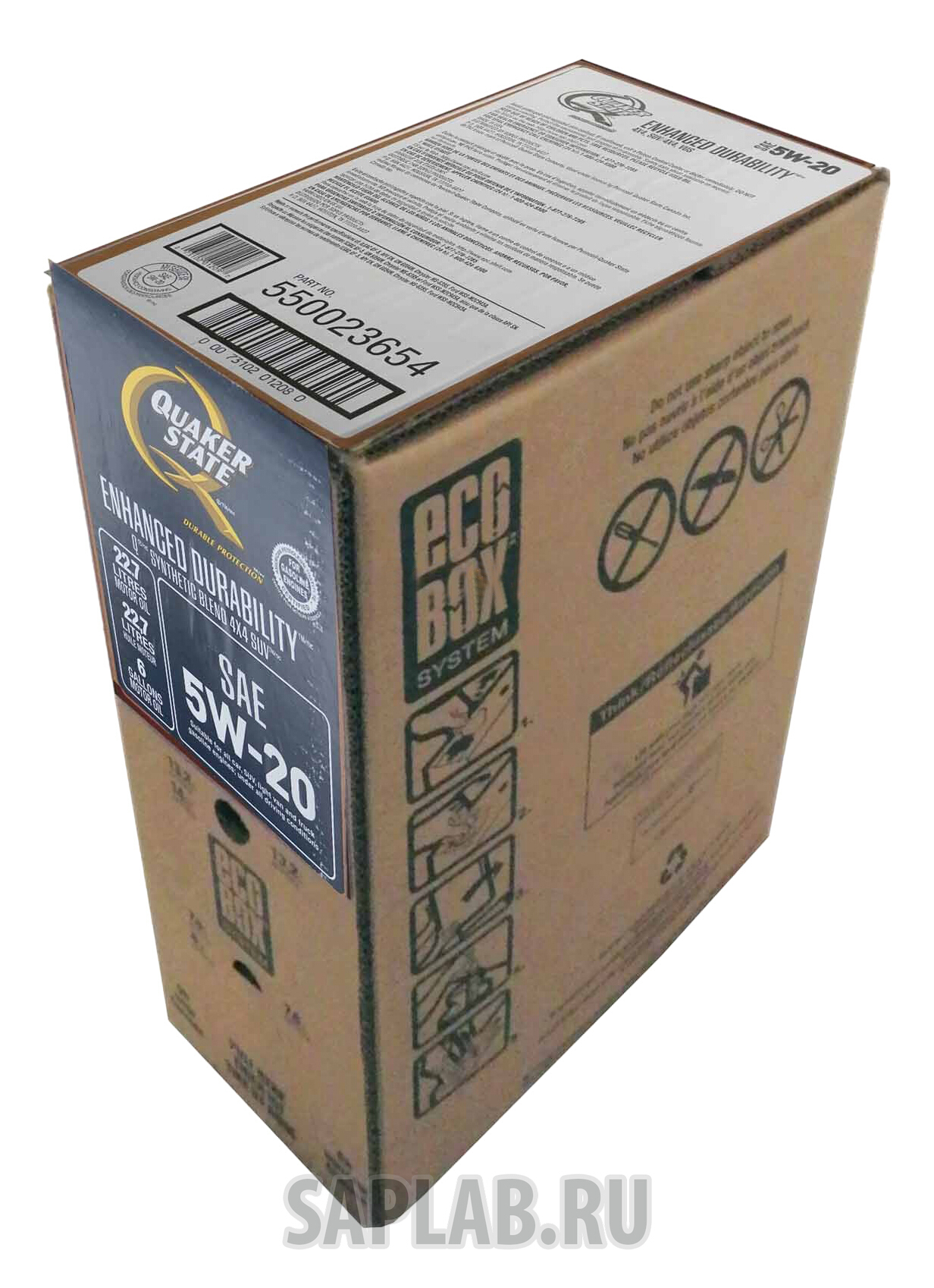 Купить запчасть QUAKER STATE - 550023654 QUAKER STATE Enhanced Durability 5W-20 22,7 л, Ecobox