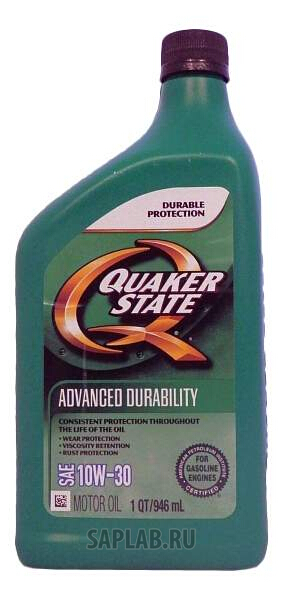 Купить запчасть QUAKER STATE - 550024061 Моторное масло Quaker state Advanced Durability 10W-30 0,946л