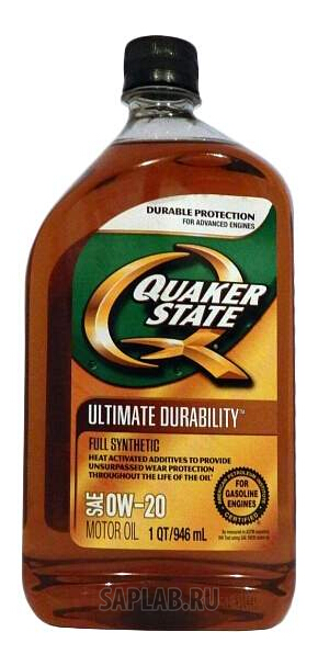 Купить запчасть QUAKER STATE - 550024141 Моторное масло Quaker state Ultimate Durability 0W-20 0,946л