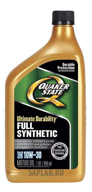 Купить запчасть QUAKER STATE - 550036715 Моторное масло Quaker state Ultimate Durability 10W-30 0,946л