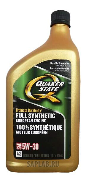 Купить запчасть QUAKER STATE - 550036732 Моторное масло Quaker state Ultimate Durability European sae 5W-30 0,946л