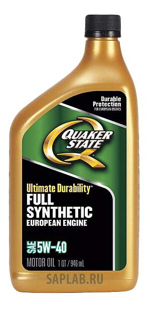 Купить запчасть QUAKER STATE - 550036733 QUAKER STATE Ultimate Durability European 5W-40 0,946л