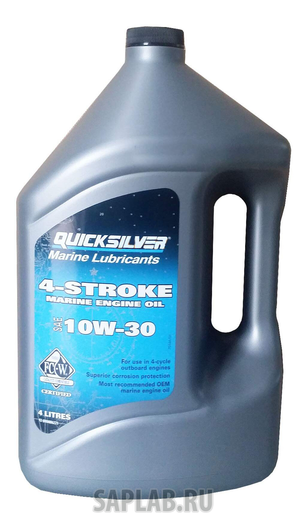 Купить запчасть QUICKSILVER - 928M0086221 Моторное масло Quicksilver 4-Stroke Marine Engine Oil 10W-30 4л