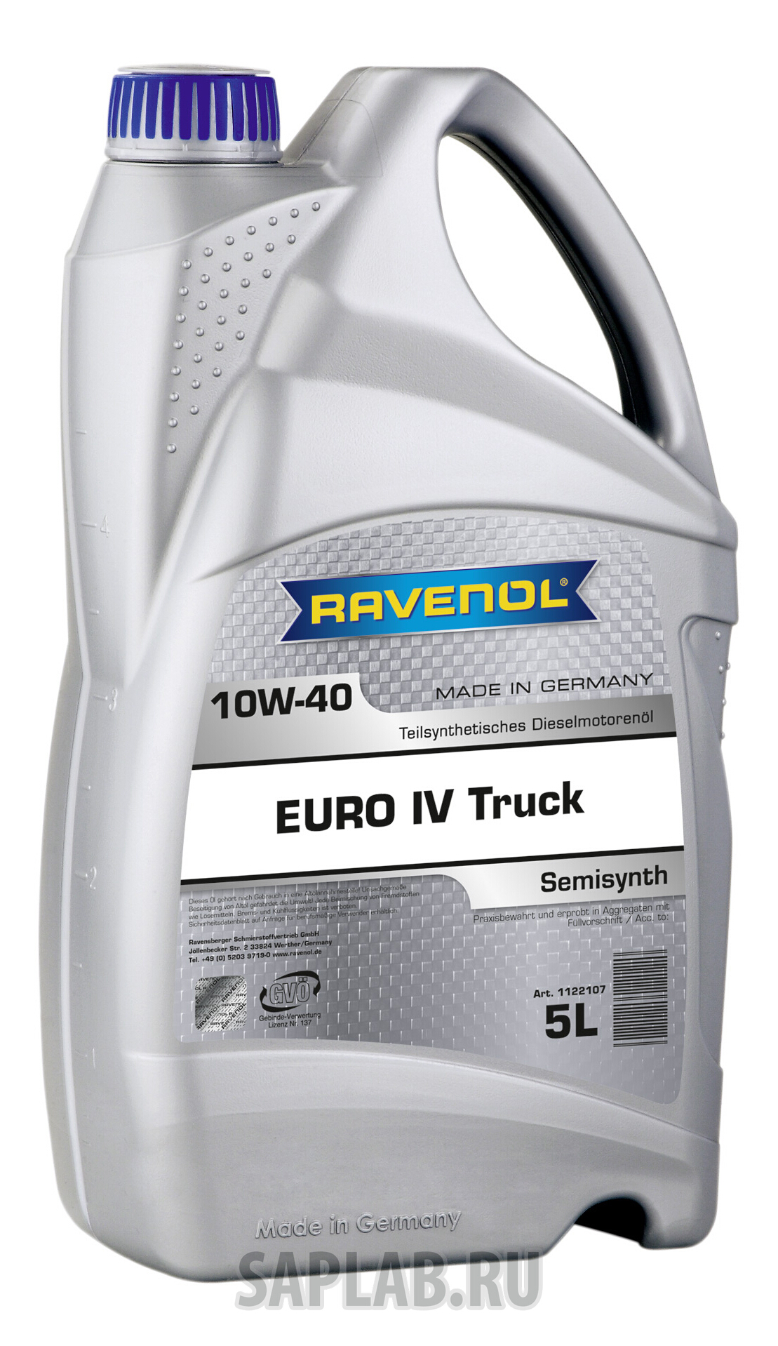 Купить запчасть RAVENOL - 4014835725959 Моторное масло Ravenol EURO IV Truck SAE 10W-40 5л