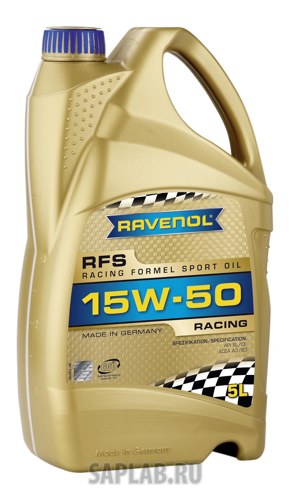 Купить запчасть RAVENOL - 4014835727052 Моторное масло Ravenol Racing Formel Sport SAE 15W-50 5л