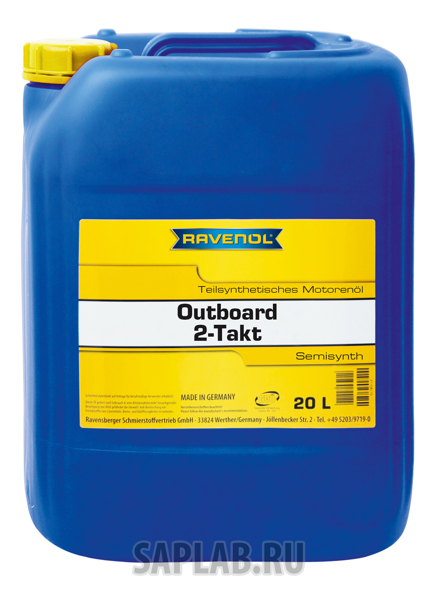 Купить запчасть RAVENOL - 4014835728325 Моторное масло Ravenol Outboardoel 2T teilsynth 5W-30 20л