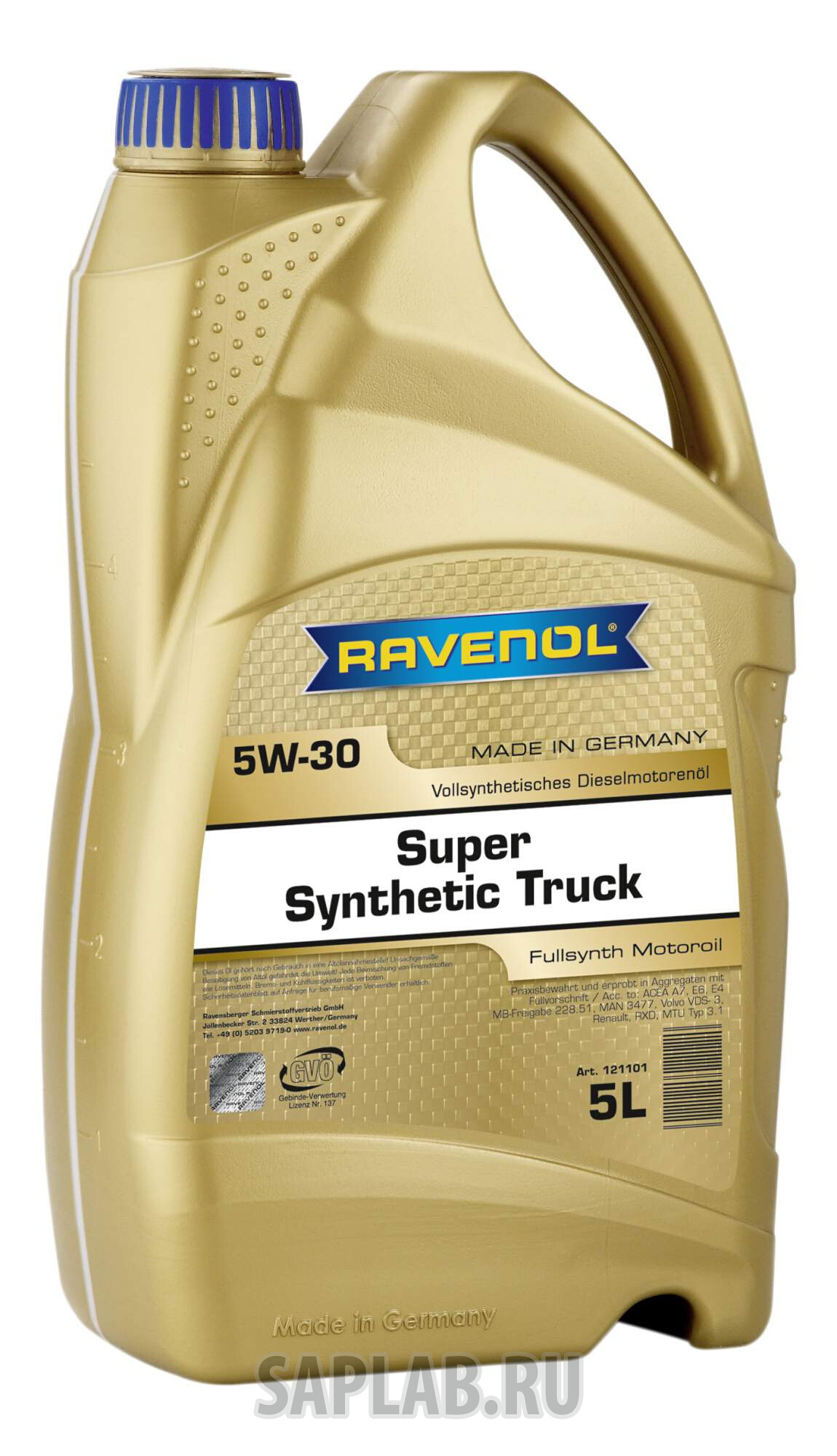 Купить запчасть RAVENOL - 4014835767959 Моторное масло Ravenol Super Synthetic Truck SAE 5W30 5л