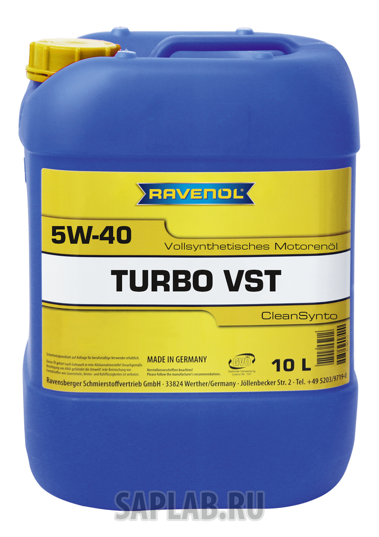 Купить запчасть RAVENOL - 4014835798540 Моторное масло Ravenol VST SAE 5W-40 10л