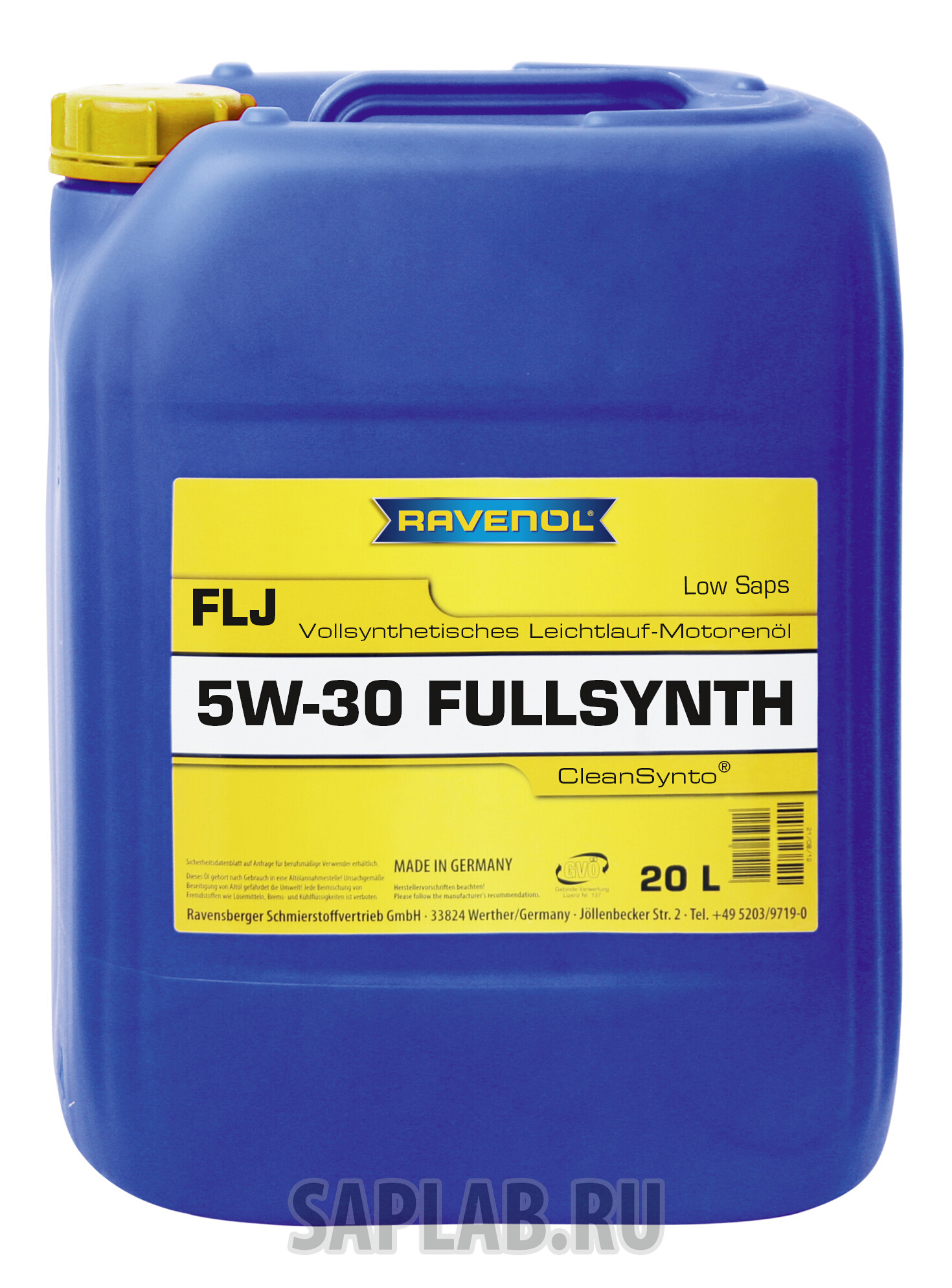 Купить запчасть RAVENOL - 4014835811119 Моторное масло Ravenol FLJ SAE 5W-30 20л