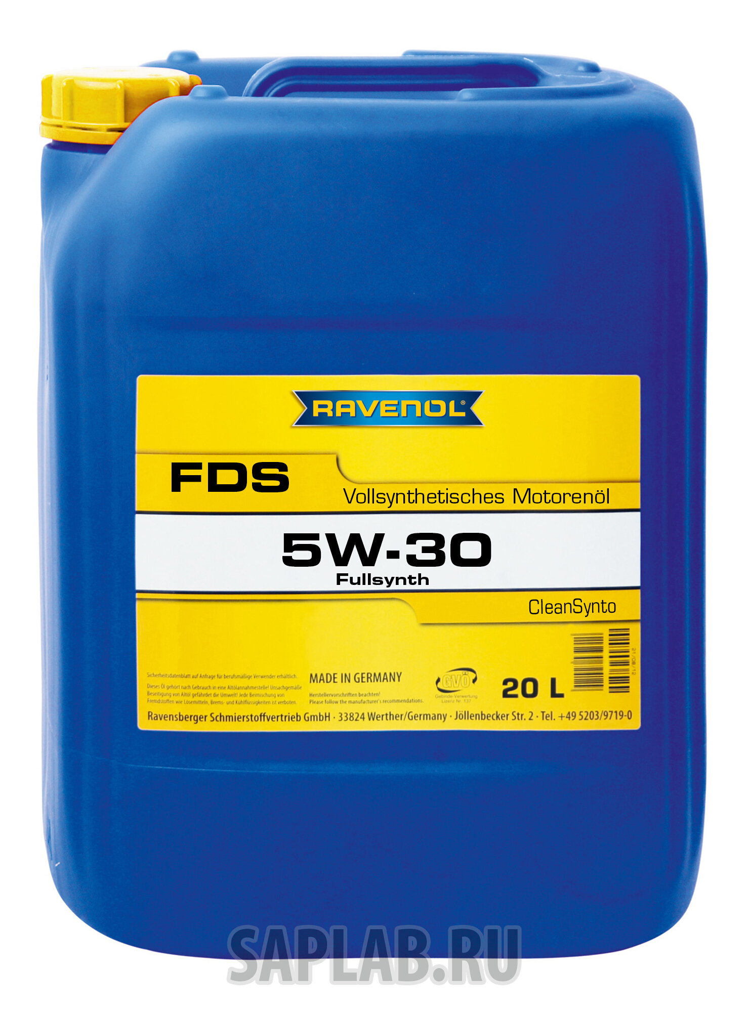 Купить запчасть RAVENOL - 4014835846579 Моторное масло Ravenol FDS SAE 5W-30 20л