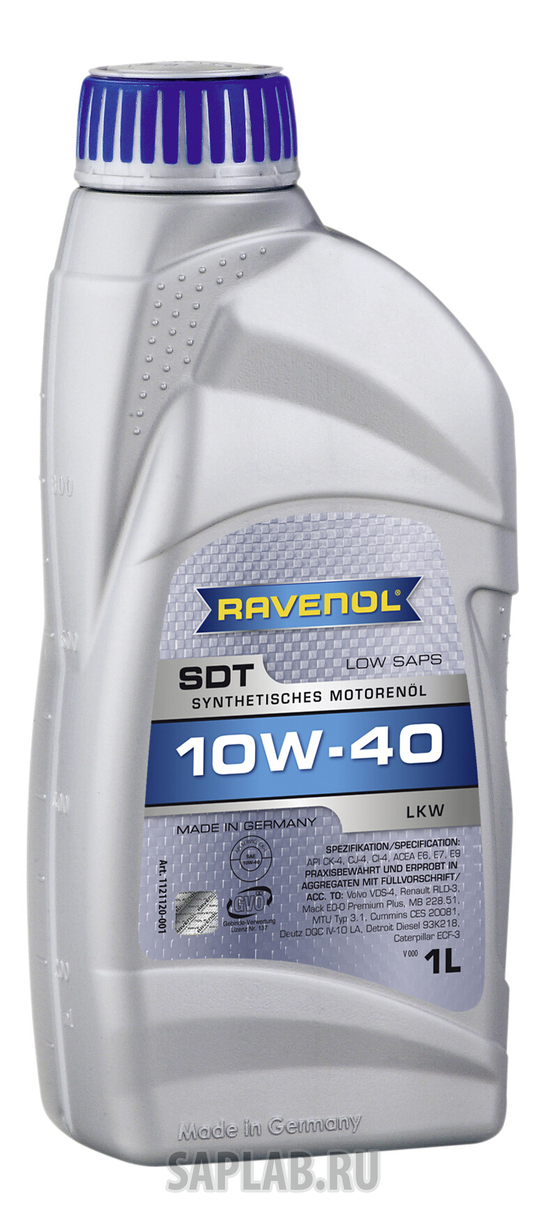 Купить запчасть RAVENOL - 4014835850606 Моторное масло Ravenol SDT Super Duty Truck SAE 10W-40 1л