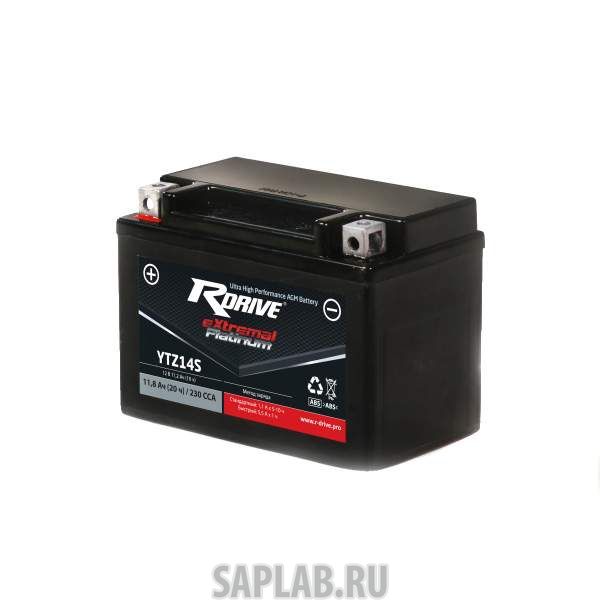 Купить запчасть  RDRIVE - 1058208048403 Аккумулятор мотоциклетный RDRIVE EXTREMAL PLATINUM YTZ14S