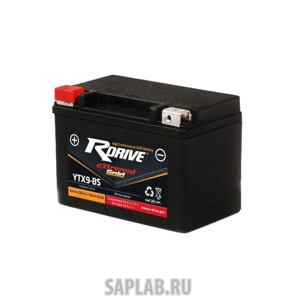 Купить запчасть  RDRIVE - 1058592515253 Аккумулятор мотоциклетный RDRIVE EXTREMAL GOLD YTX9-BS