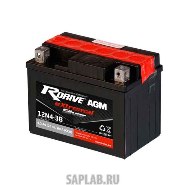 Купить запчасть  RDRIVE - 1662 Аккумулятор автомобильный RDRIVE SILVER 12N4-3B