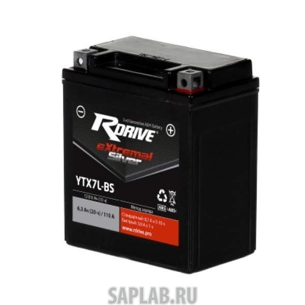 Купить запчасть  RDRIVE - SYTX7LBS Аккумулятор RDRIVE SILVER YTX7L-BS