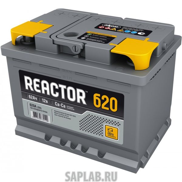 Купить запчасть  REACTOR - 6CT620 Аккумулятор REACTOR 62 А/ч обратная R+ EN 620A 242x175x190 6CT-62.0