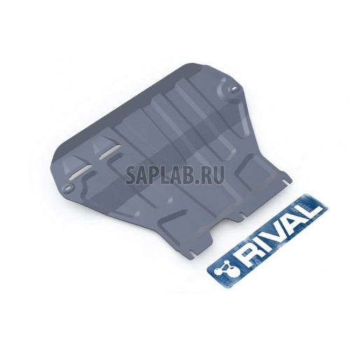 Купить запчасть RIVAL - 33351111 Защита картера и КПП Rival, Skoda Octavia A7 V - 1.2TSI, 1.4TSI, 1.6 MPI 1.8TSI, 2013-, крепеж в комплекте, алюминий, 3 мм