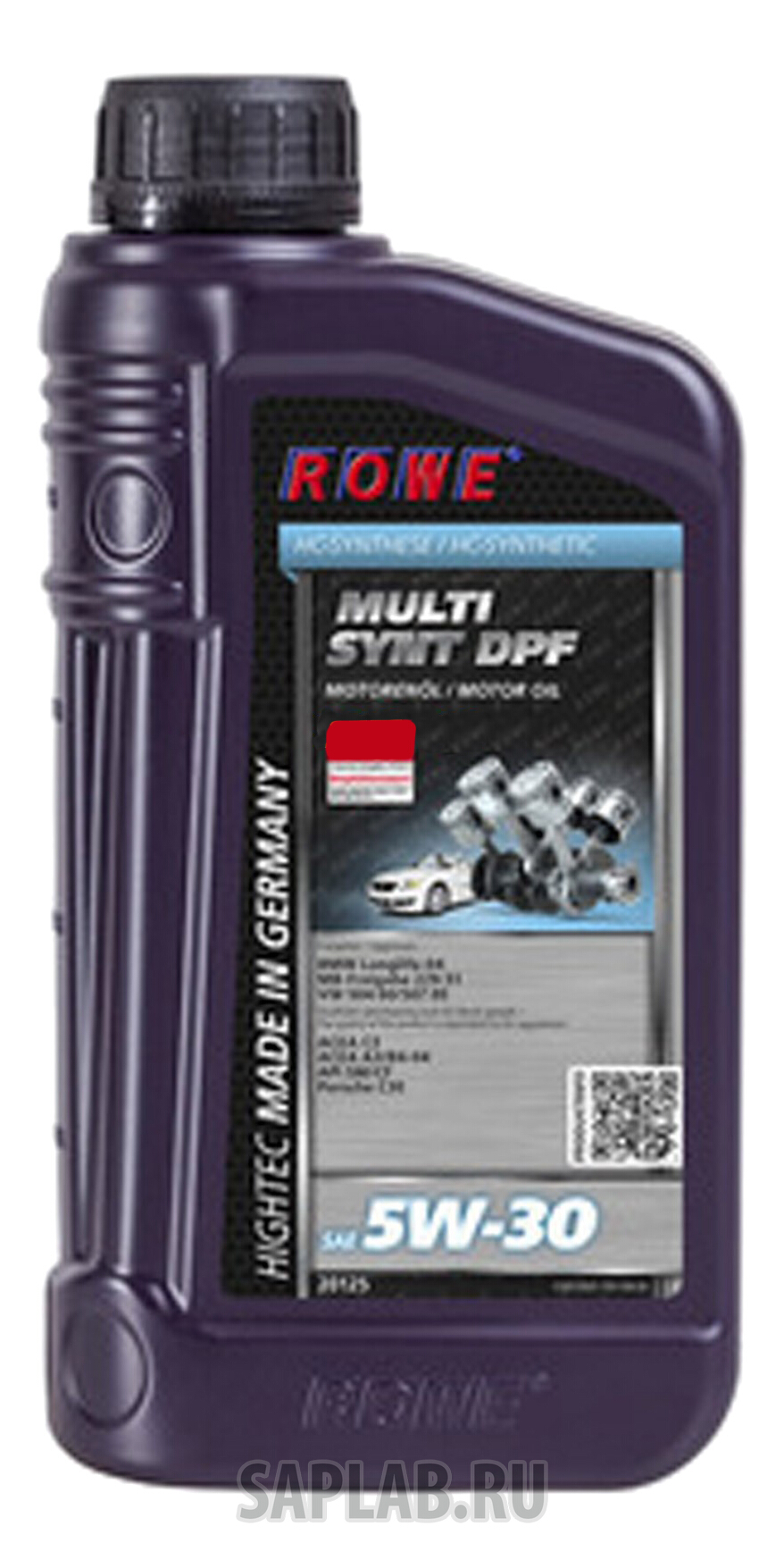 Купить запчасть ROWE - 20125001003 ROWE Hightec Multi Synt DPF 5W-30 1л