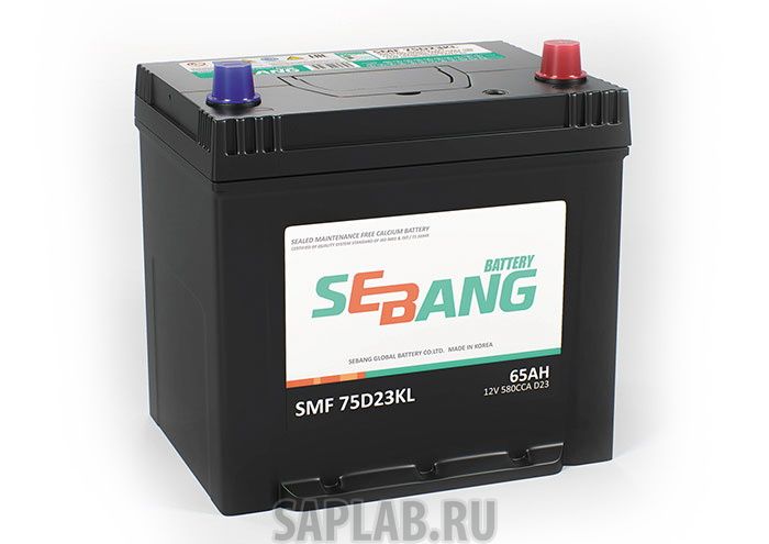 Купить запчасть  SEBANG - SMF75D23KL Аккумулятор Sebang Smf 65 А/Ч Обратная R En 580a 232x175x225 Smf 75d23kl Smf 75d23kl SEBA