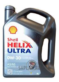 Купить запчасть SHELL - 550040651 Моторное масло Shell Helix Ultra (A5B5) 0W-30 4л