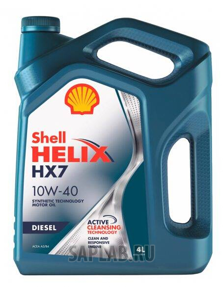 Купить запчасть SHELL - 550046373 Моторное масло Shell Helix Diesel HX7 10W-40 4л