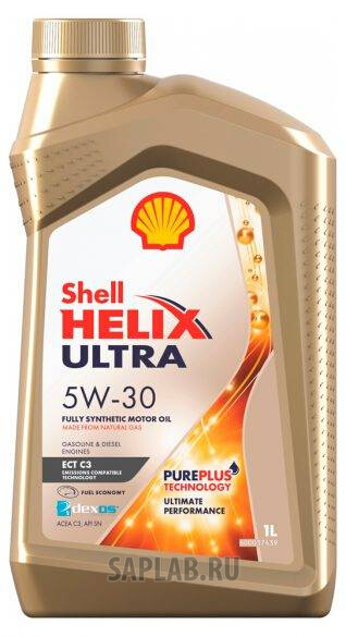 Купить запчасть SHELL - 550046383 Моторное масло Shell Helix Ultra 5w30 1л