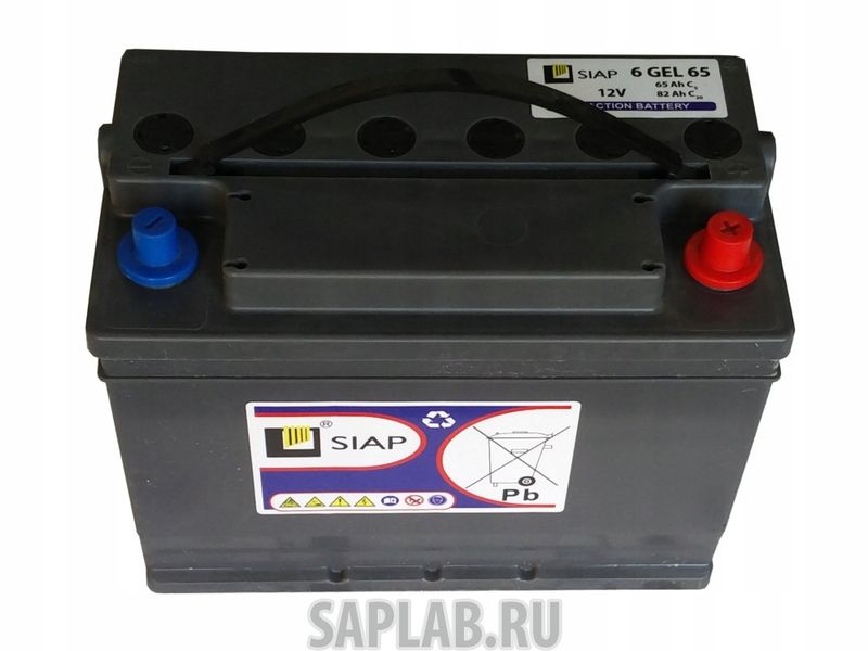 Купить запчасть  SIAP - 6GEL65 Аккумулятор SIAP 6 GEL 65 (12V 65Ah)