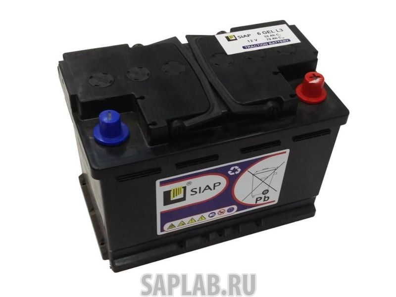 Купить запчасть  SIAP - 6GELL3 Аккумулятор SIAP 6 GEL L3 (12V 52Ah)