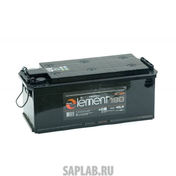 Купить запчасть  SMART_ELEMENT - 190ПОДБОЛТ1250А Аккумулятор Smart ELEMENT TT 190 под болт 1250А 514х218х210