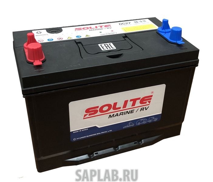 Купить запчасть  SOLITE - DC27 Аккумулятор SOLITE DC 27 (90L 640A 303x172x223)