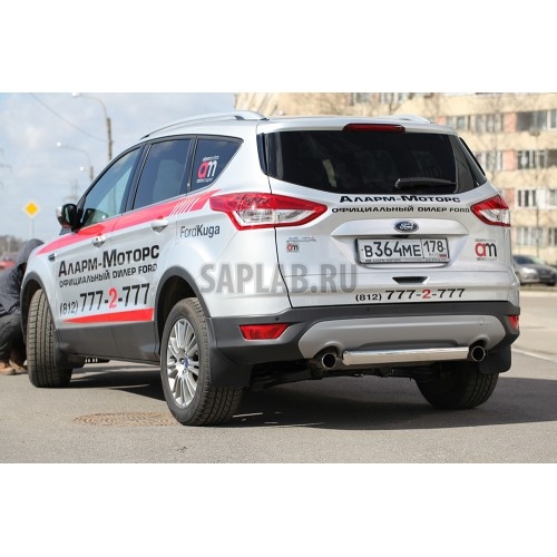 Купить запчасть SOUZ96 - FKUG751738 Защита задняя овальная 75х42,Ford Kuga 2013-, FKUG.75.1738