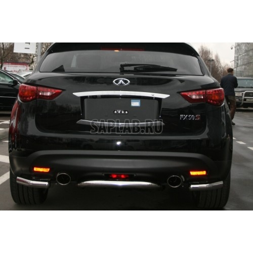 Купить запчасть SOUZ96 - INFX760754 Защита заднего бампера d 60 "уголки" "Infiniti FX 35/50" 2008-, INFX.76.0754