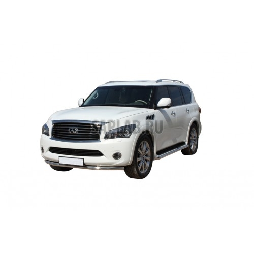 Купить запчасть SOUZ96 - INQX481268 Защита переднего бампера d 60 одинарная "Infiniti QX56" 2011-, INQX.48.1268