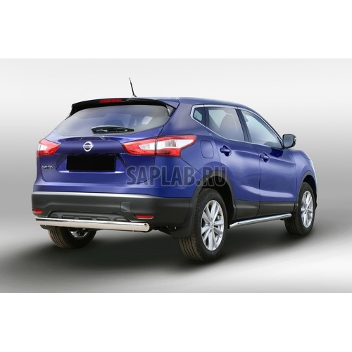 Купить запчасть SOUZ96 - NQSH755080 Защита задняя 75х42 овальная,Nissan Qashqai 2014-, NQSH.75.5080