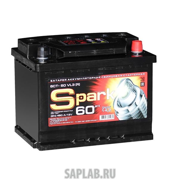 Купить запчасть  SPARK - SPA60ЗR Аккумулятор легковой "СПАРК" 60Ач о/п