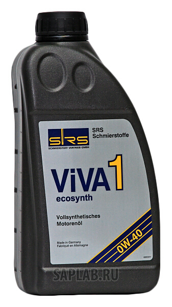 Купить запчасть SRS - 4033885000090 Моторное масло SRS Viva 1 Ecosynth 0W-40 1л