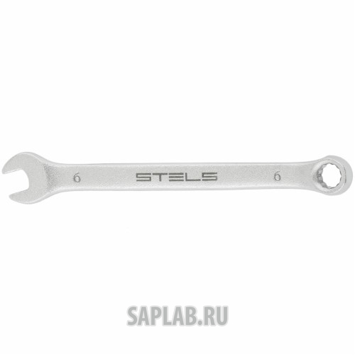 Купить запчасть STELS - 15202 Ключ комбинированный, 6 мм, CrV, матовый хром// STELS